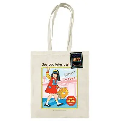 Figurine steven rhodes see you later tote bag